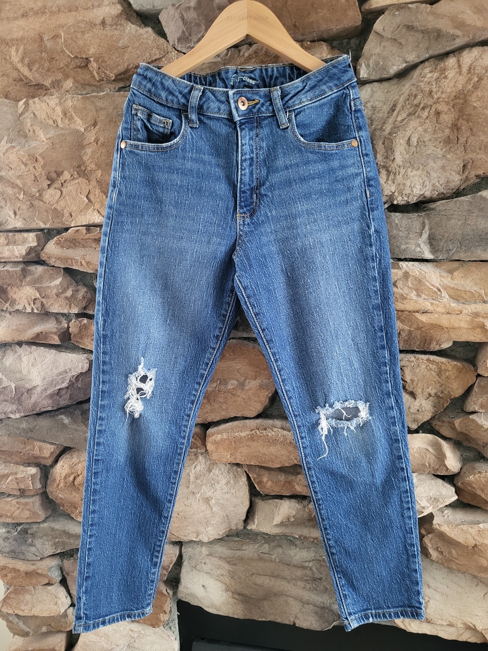 art class Distressed Medium Blue Jeans For Boys Size 12 EUC